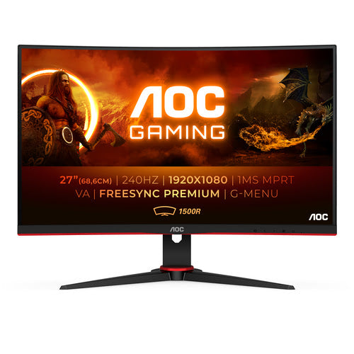 AOC 27"CURVE FHD/240Hz/0.5ms/VA/G-SYNC/FSPrem